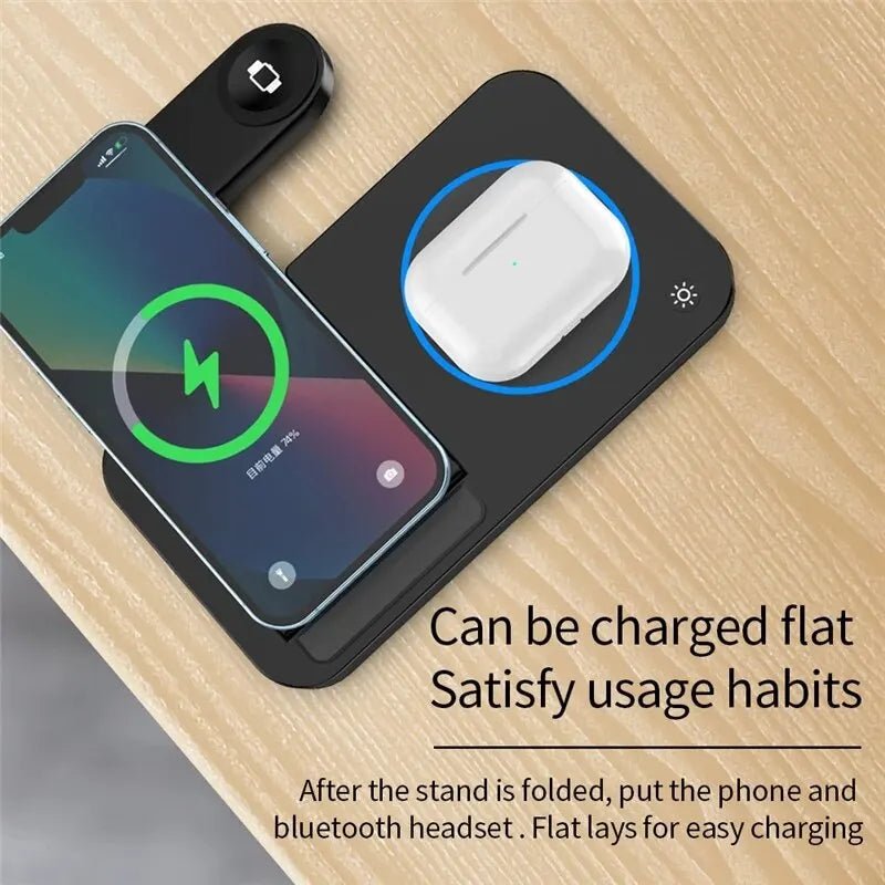 4 in 1 Schnelle Kabellose Ladestation für iPhone 13 14 15 und Apple Watch 7/6, Samsung Galaxy S21 S22 S23 S24 und Galaxy Watch Smartphone Lade Statio online kaufen günstig bestellen