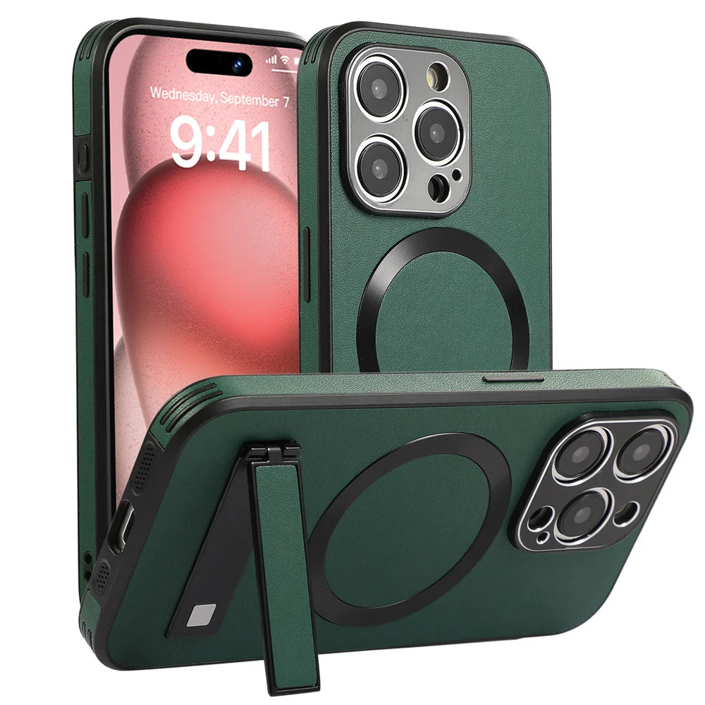 iPhone 16/ Pro/ Plus/ Pro Max - MagSafe Schutz Hülle mit Ständer, Stoßfest 49052251259222|49052251291990|49052251324758|49052251357526 Handy Schutz Hülle online kaufen günstig bestellen