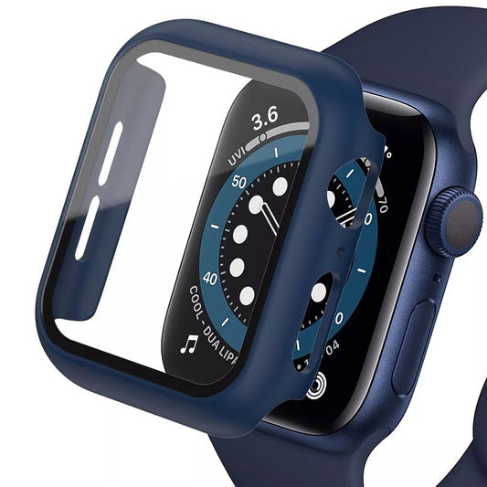 Apple Watch 4/ 5/ 6/ 7/ 8/ 9 - Display Glas + Gehäuse Schutz Hülle, 45mm, 44 mm, 41mm, 40mm 47196183069014|47196183101782|47196183134550|47196183167318 online kaufen günstig bestellen