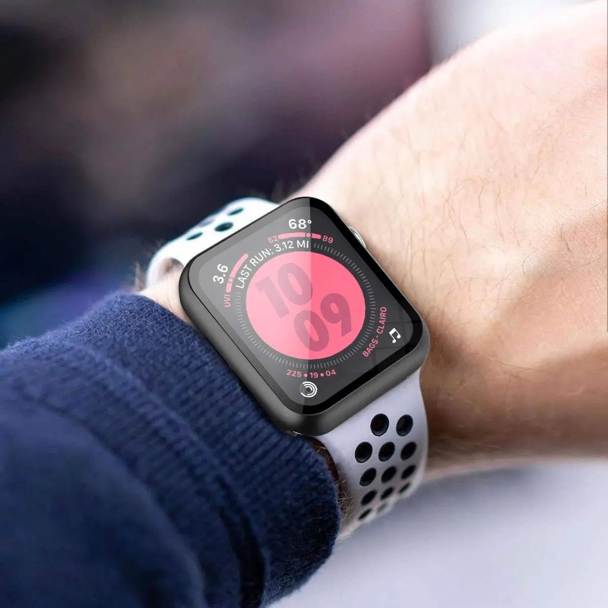 Apple Watch 4/ 5/ 6/ 7/ 8/ 9 - Display Glas + Gehäuse Schutz Hülle, 45mm, 44 mm, 41mm, 40mm online kaufen günstig bestellen