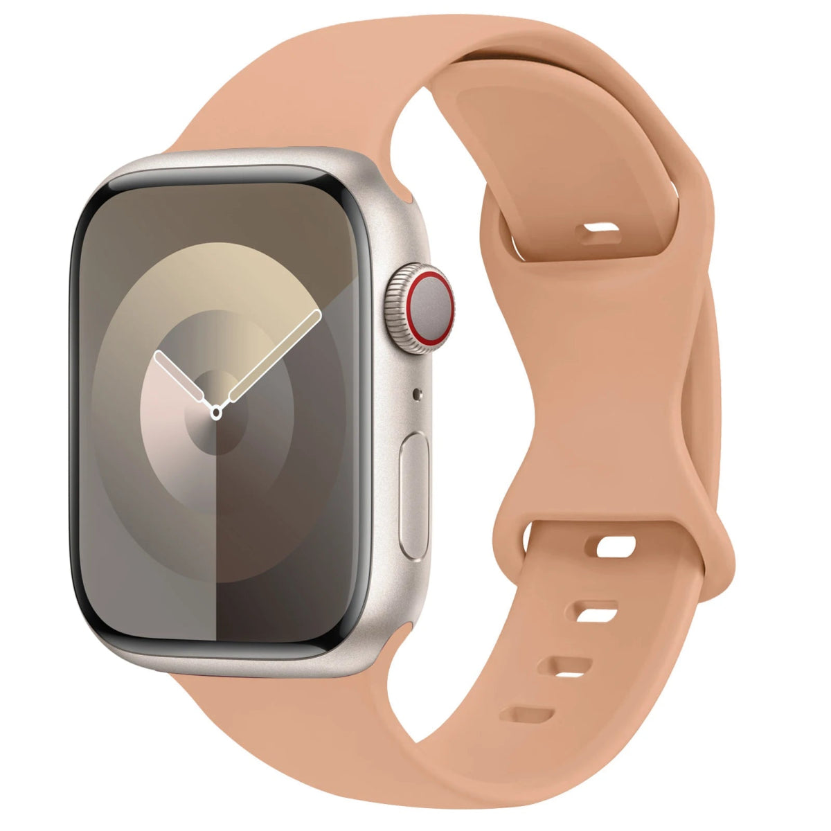 Apple Watch - Trend Silikon Armband für 5 6 7 8 9 - 38 bis 49 mm - Ultra SE Apple Watch 5 6 7 8 9 ersatz armband neu trend schön online bestellen kaufen super silikon hell braun orange Smartwatch Armband online kaufen günstig bestellen