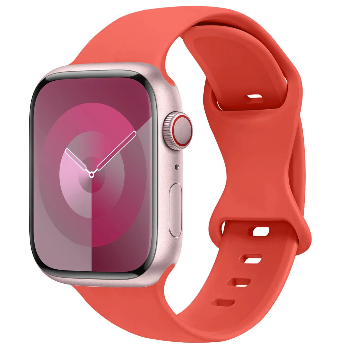 Apple Watch - Trend Silikon Armband für 5 6 7 8 9 - 38 bis 49 mm - Ultra SE Apple Watch 5 6 7 8 9 ersatz armband neu trend schön online bestellen kaufen super silikon orange Smartwatch Armband online kaufen günstig bestellen