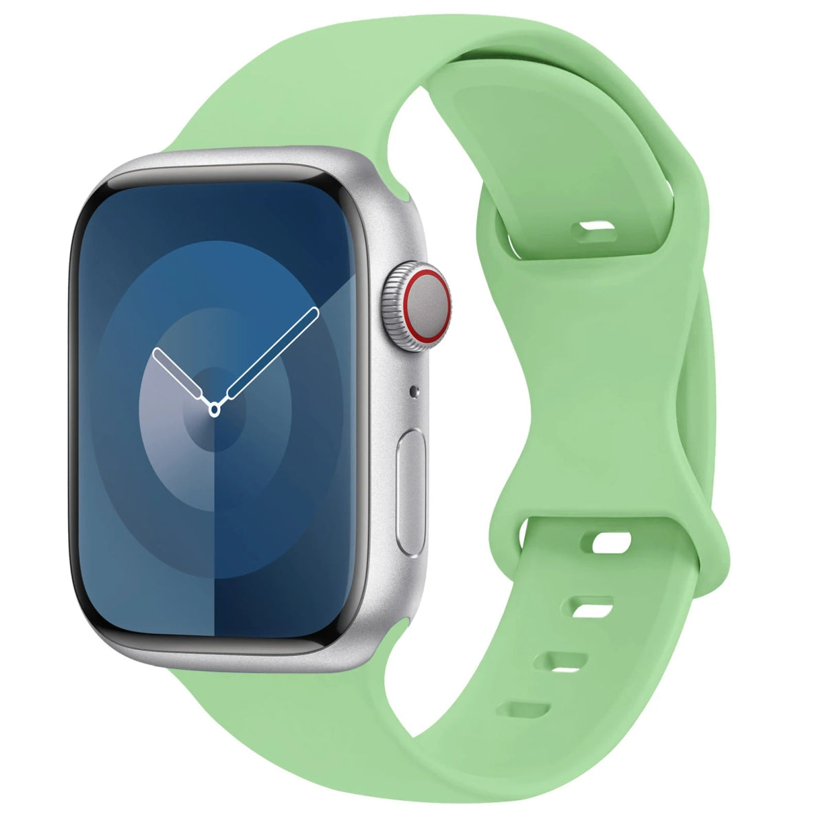 Apple Watch - Trend Silikon Armband für 5 6 7 8 9 - 38 bis 49 mm - Ultra SE Apple Watch 5 6 7 8 9 ersatz armband neu trend schön online bestellen kaufen super silikon hell grün Smartwatch Armband online kaufen günstig bestellen