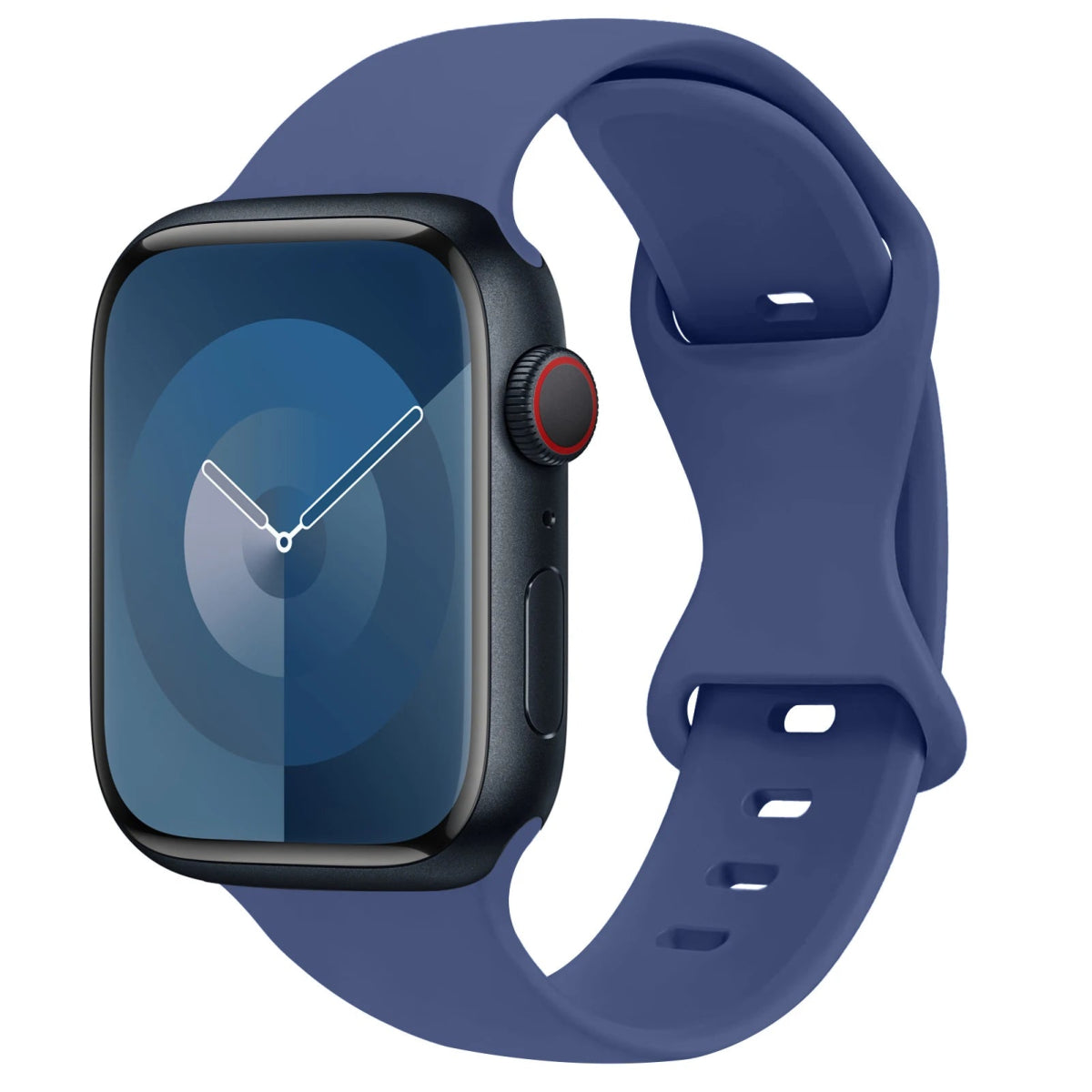 Apple Watch - Trend Silikon Armband für 5 6 7 8 9 - 38 bis 49 mm - Ultra SE Apple Watch 5 6 7 8 9 ersatz armband neu trend schön online bestellen kaufen super silikon navy dunkel blau Smartwatch Armband online kaufen günstig bestellen