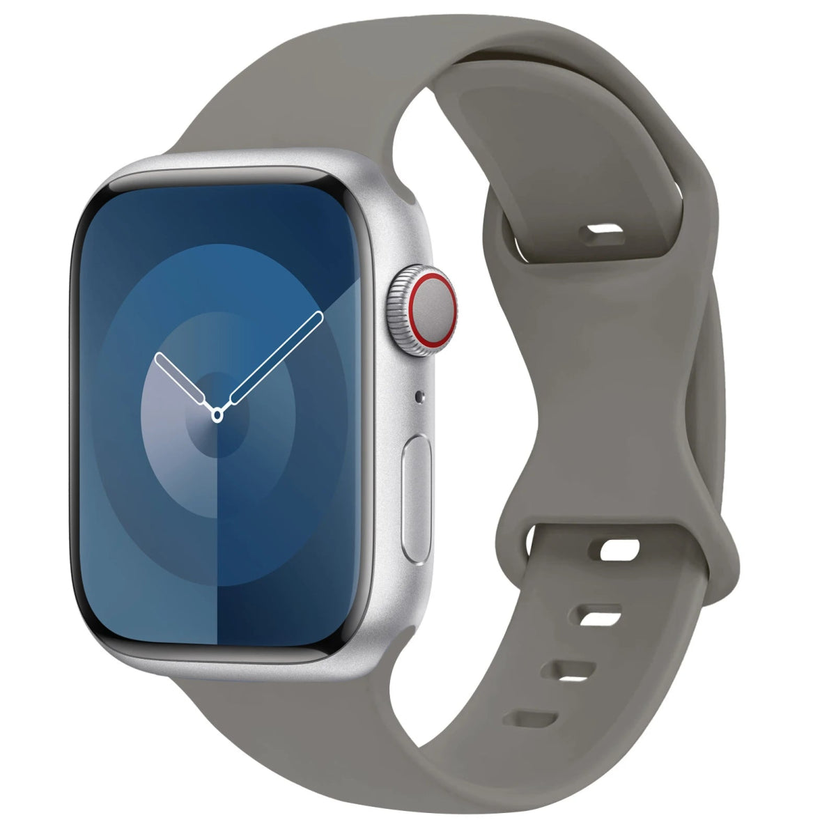 Apple Watch - Trend Silikon Armband für 5 6 7 8 9 - 38 bis 49 mm - Ultra SE Apple Watch 5 6 7 8 9 ersatz armband neu trend schön online bestellen kaufen super silikon grau Smartwatch Armband online kaufen günstig bestellen