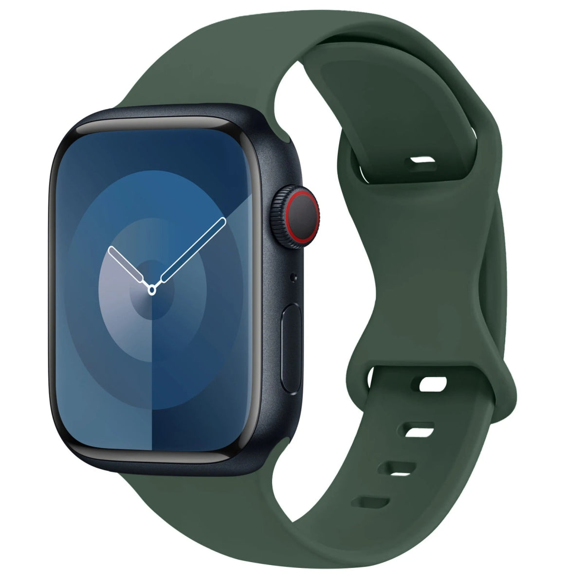 Apple Watch - Trend Silikon Armband für 5 6 7 8 9 - 38 bis 49 mm - Ultra SE Apple Watch 5 6 7 8 9 ersatz armband neu trend schön online bestellen kaufen super silikon kaktus dunkel grün Smartwatch Armband online kaufen günstig bestellen