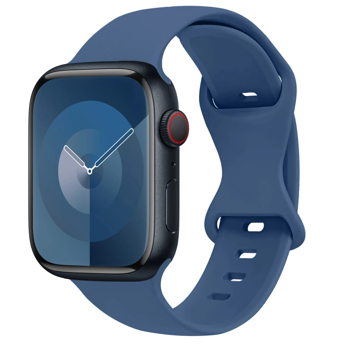 Apple Watch - Trend Silikon Armband für 5 6 7 8 9 - 38 bis 49 mm - Ultra SE Apple Watch 5 6 7 8 9 ersatz armband neu trend schön online bestellen kaufen super silikon dunkel blau Smartwatch Armband online kaufen günstig bestellen
