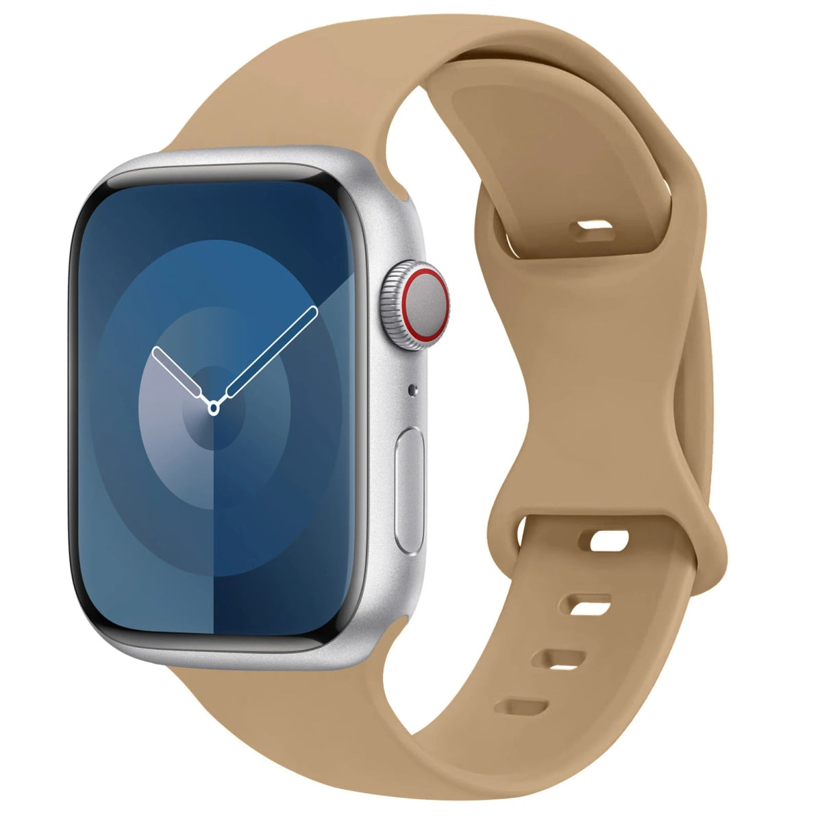 Apple Watch - Trend Silikon Armband für 5 6 7 8 9 - 38 bis 49 mm - Ultra SE Apple Watch 5 6 7 8 9 ersatz armband neu trend schön online bestellen kaufen super silikon hell braun Smartwatch Armband online kaufen günstig bestellen