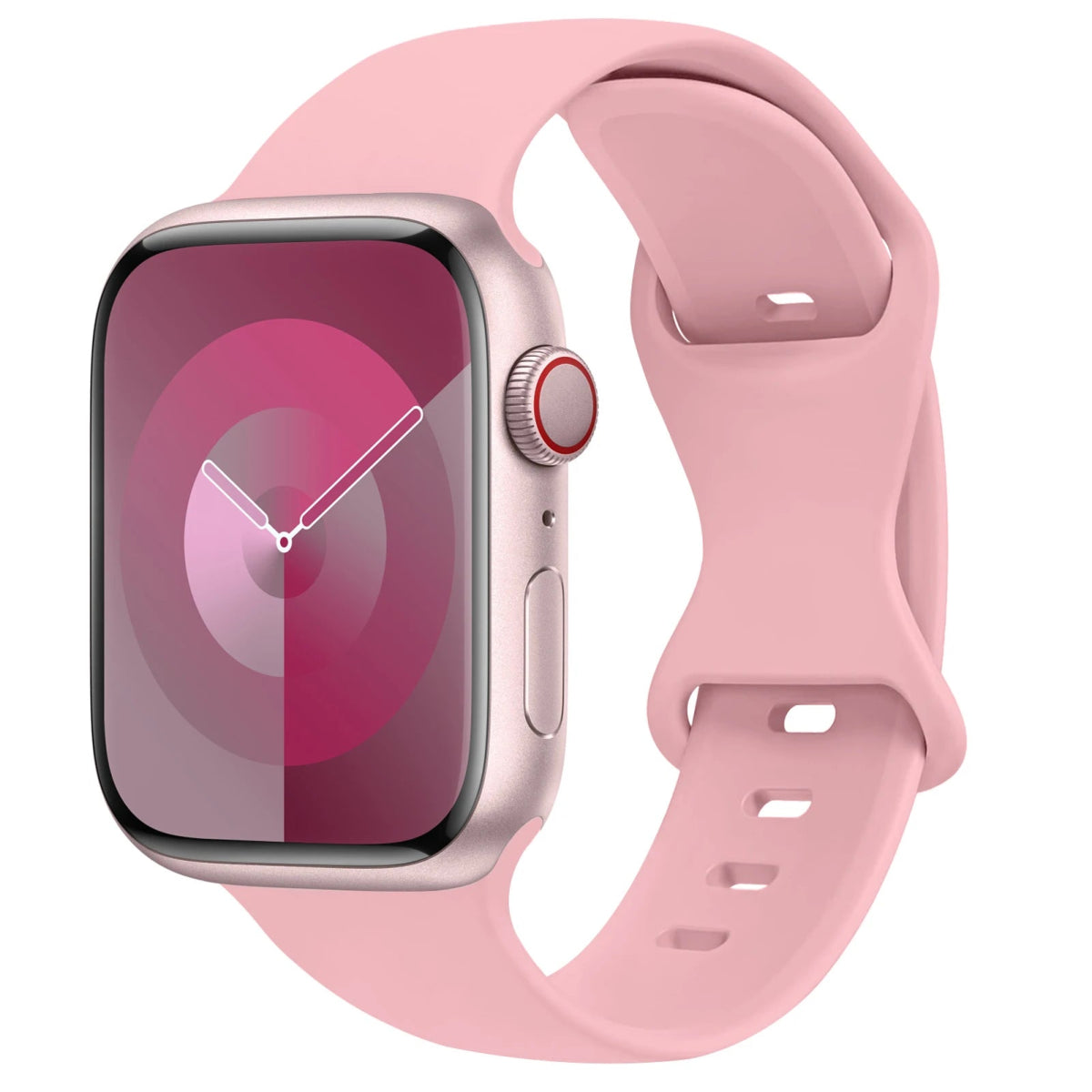 Apple Watch - Trend Silikon Armband für 5 6 7 8 9 - 38 bis 49 mm - Ultra SE Apple Watch 5 6 7 8 9 ersatz armband neu trend schön online bestellen kaufen super silikon pink rose rosa Smartwatch Armband online kaufen günstig bestellen