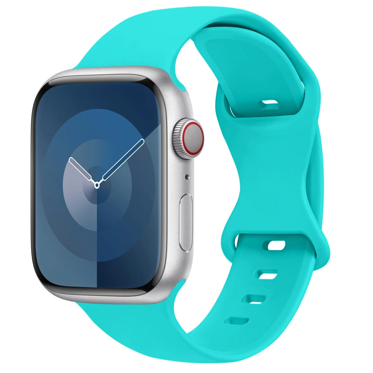 Apple Watch - Trend Silikon Armband für 5 6 7 8 9 - 38 bis 49 mm - Ultra SE Apple Watch 5 6 7 8 9 ersatz armband neu trend schön online bestellen kaufen super silikon türkis Smartwatch Armband online kaufen günstig bestellen
