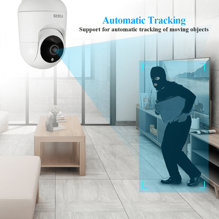FUERS Wlan Überwachungskamera Smart Home Wifi Drahtlos, Smartphone Steuerung Überwachungskamera smarthome sicherheit wlan ip kamera wlan app smartphone steuerung nachtsicht full hd online kaufen neu günstig bestellen zuhause indoor sicher alarm mobil Überwachungskamera online kaufen günstig bestellen