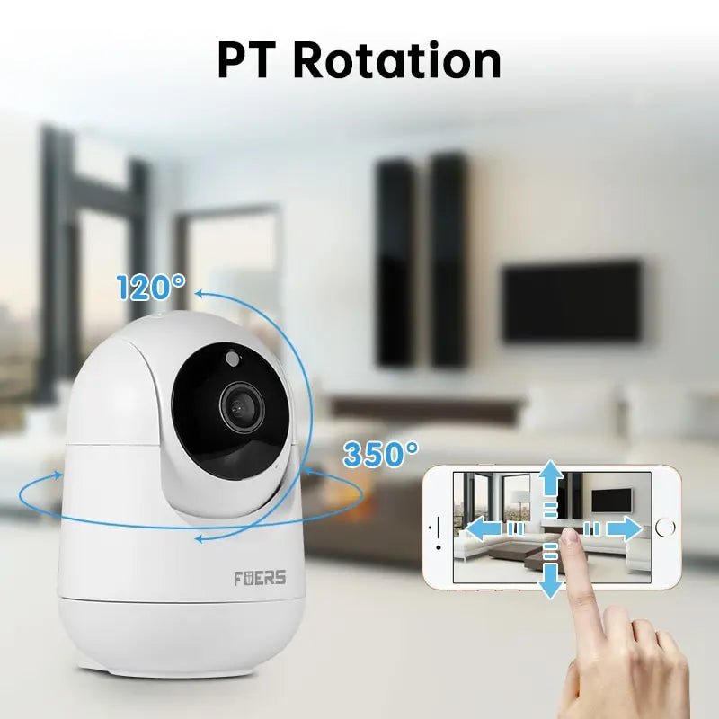 FUERS Wlan Überwachungskamera Smart Home Wifi Drahtlos, Smartphone Steuerung Überwachungskamera smarthome sicherheit wlan ip kamera wlan app smartphone steuerung nachtsicht full hd online kaufen neu günstig bestellen zuhause indoor sicher alarm mobil Überwachungskamera online kaufen günstig bestellen