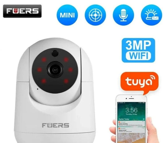 FUERS Wlan Überwachungskamera Smart Home Wifi Drahtlos, Smartphone Steuerung Überwachungskamera smarthome sicherheit wlan ip kamera wlan app smartphone steuerung nachtsicht full hd online kaufen neu günstig bestellen zuhause indoor sicher alarm mobil Überwachungskamera online kaufen günstig bestellen