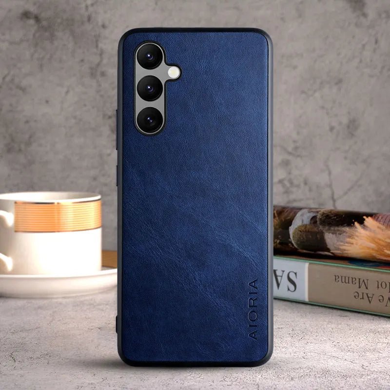 Galaxy A14 - Luxus Vintage Lederoptik Hülle 47184393634134 online kaufen günstig bestellen
