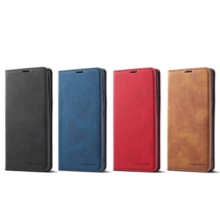 Galaxy A15/ A25/ A14 - Lederoptik Brieftasche Flip Hülle mit Kartenfach Samsung Galaxy A15 A25 A14 Leder Schutz Hülle neu Trend Modern Günstig Bestellen Kaufen Leder Kartenfach Magsafe magnetisch Flip Case Handy Schutz Hülle online kaufen günstig bestellen