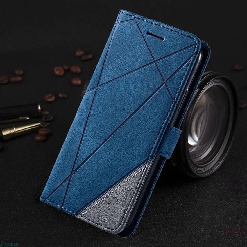 Galaxy A15/ A25 - TPU Lederoptik Brieftasche Flip Schutz Hülle mit Kartenfach, Magnetisch Samsung Galaxy A15 A25 Leder Schutz Hülle neu Trend Modern Günstig Bestellen Kaufen Leder Kartenfach Magsafe magnetisch Flip Case blau Handy Schutz Hülle online kaufen günstig bestellen
