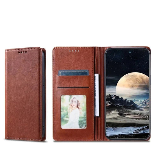 Galaxy A34/ A35 - Brieftasche/ Magnetische Flip Schutz Hülle mit Kartenfach Samsung Galaxy A34 A35 5G 4G Leder Schutz Hülle neu Trend Modern Günstig Bestellen Kaufen Leder Kartenfach Magsafe magnetisch Flip Case Handy Schutz Hülle online kaufen günstig bestellen
