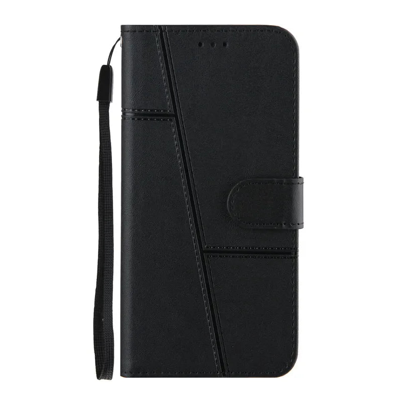 Galaxy A35 5G - Stoßfeste Schutz Hülle mit Kartenfach, Display Schutz/ Portemonnaie Samsung Galaxy A35 5G Leder Schutz Hülle neu Trend Modern Günstig Bestellen Kaufen Leder Kartenfach Magsafe magnetisch Flip Case schwarz Handy Schutz Hülle online kaufen günstig bestellen