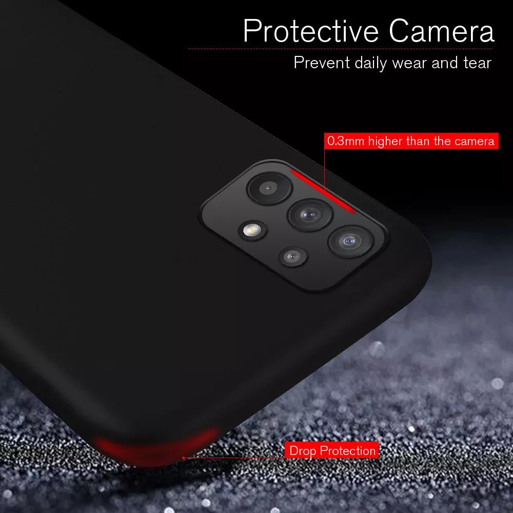 Galaxy A54 5G/ A53 5G/ A52 5G/ A52S 5G/ A52 4G - Black Matte Silicone Soft Cover Case Galaxy A54 5G/ A53 5G/ A52 5G/ A52S 5G/ A52 4G - Black Matte Silicone Soft Cover Case - Handy Held 24 online kaufen günstig bestellen