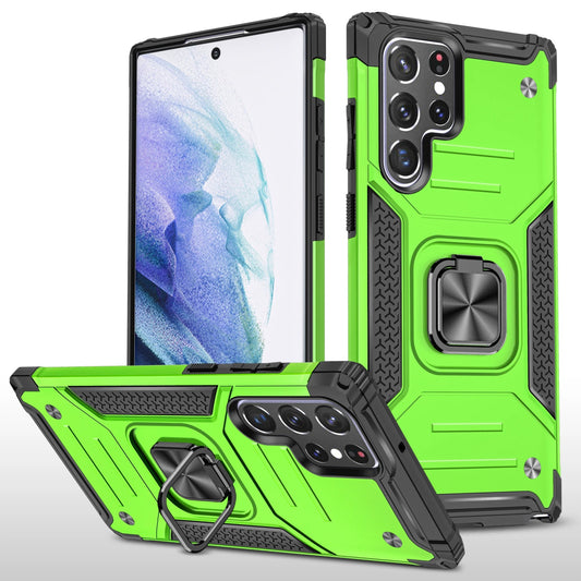 Galaxy A54/ A55 - Schutz Hülle Rüstung, Stoßfest Bumper mit Magnet Galaxy A54 5g A55 5g 4g Militärische Tarnung, Stoßfeste Schutzhülle mit Ständer bumper case stoßfest sicher robust bumper magsafe neu online günstig kaufen bestellen neon grün Handy Schutz Hülle online kaufen günstig bestellen