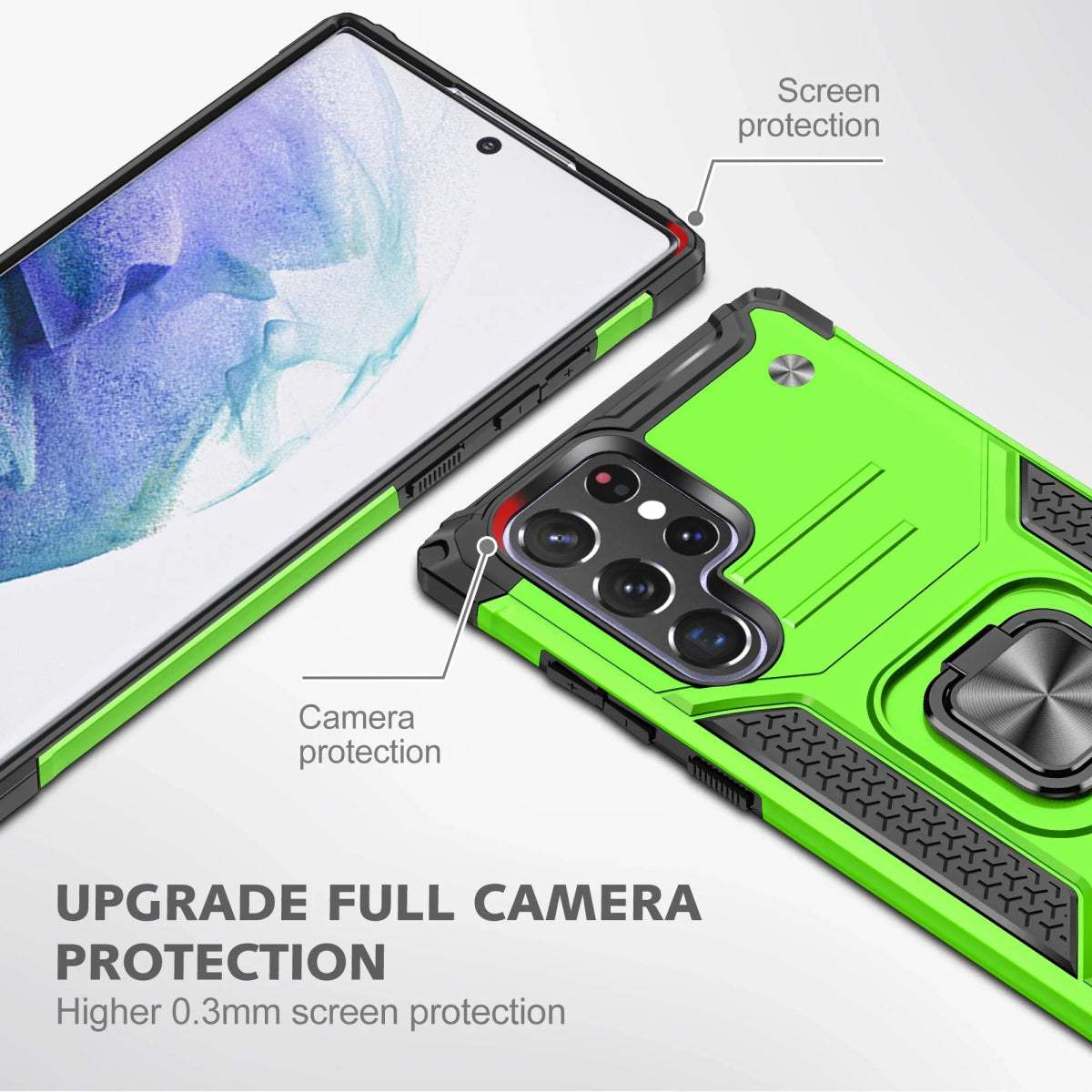 Galaxy A54/ A55 - Schutz Hülle Rüstung, Stoßfest Bumper mit Ring Halterung Handy Schutz Hülle online kaufen günstig bestellen