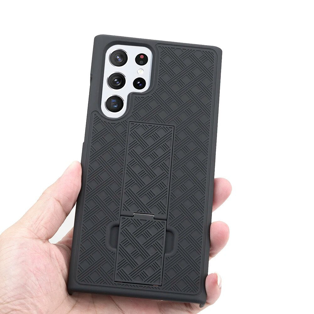 Galaxy S21/ S21 FE/ S21 Ultra/ S21 Plus - 2 in 1 Armor Case with Waist Belt Clip Galaxy S21/ S21 FE/ S21 Ultra/ S21 Plus - 2 in 1 Armor Case with Waist Belt Clip - Handy Held 24 online kaufen günstig bestellen