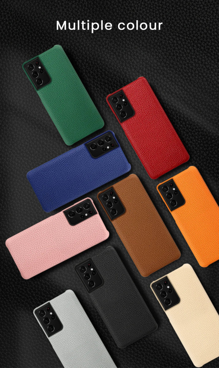 Galaxy S22/ S22 Plus/ S22 Ultra - Elegante Lederoptik Schutz Hülle Stoßfest Handy Hülle online kaufen günstig bestellen