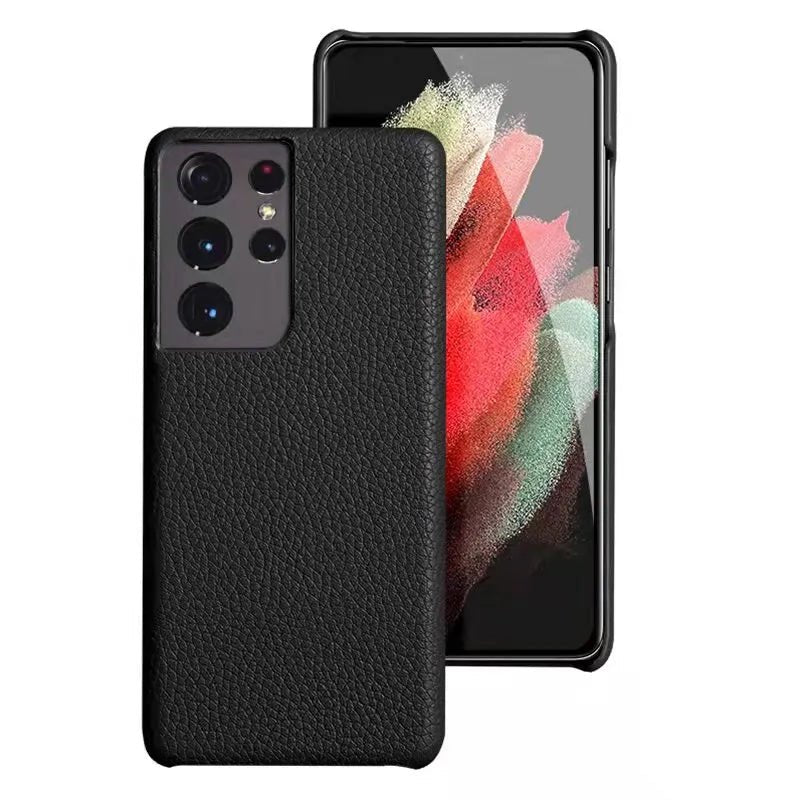 Galaxy S22/ S22 Plus/ S22 Ultra - Elegante Lederoptik Schutz Hülle Stoßfest 47279059927382|47279059960150|47279059992918 Handy Hülle online kaufen günstig bestellen