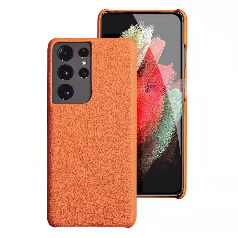 Galaxy S22/ S22 Plus/ S22 Ultra - Elegante Lederoptik Schutz Hülle Stoßfest 47279060222294|47279060255062|47279060287830 Handy Hülle online kaufen günstig bestellen