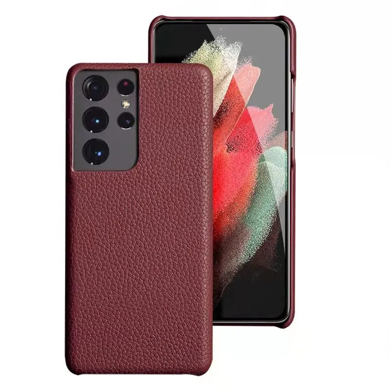 Galaxy S22/ S22 Plus/ S22 Ultra - Elegante Lederoptik Schutz Hülle Stoßfest 47279060320598|47279060353366|47279060386134 Handy Hülle online kaufen günstig bestellen