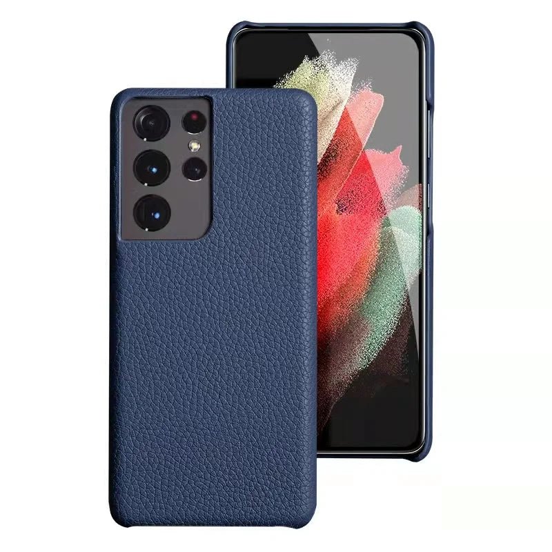 Galaxy S22/ S22 Plus/ S22 Ultra - Elegante Lederoptik Schutz Hülle Stoßfest 47279060025686|47279060058454|47279060091222 Handy Hülle online kaufen günstig bestellen