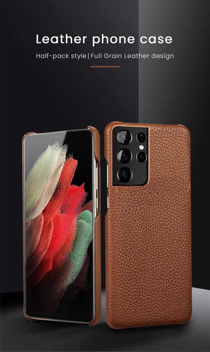 Galaxy S22/ S22 Plus/ S22 Ultra - Elegante Lederoptik Schutz Hülle Stoßfest Handy Hülle online kaufen günstig bestellen