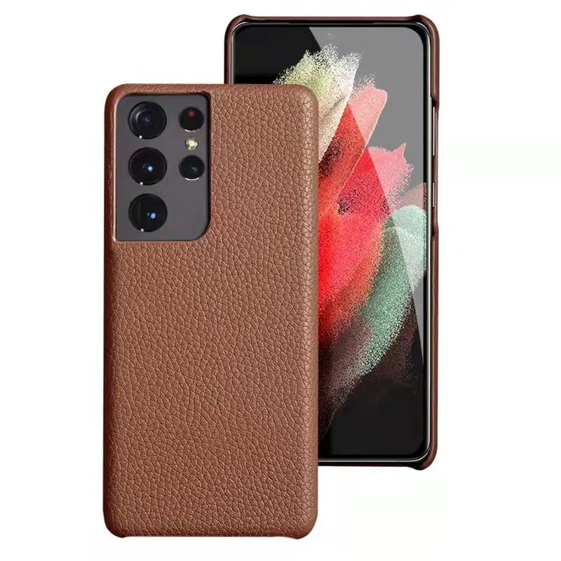 Galaxy S22/ S22 Plus/ S22 Ultra - Elegante Lederoptik Schutz Hülle Stoßfest 47279060418902|47279060451670|47279060484438 Handy Hülle online kaufen günstig bestellen