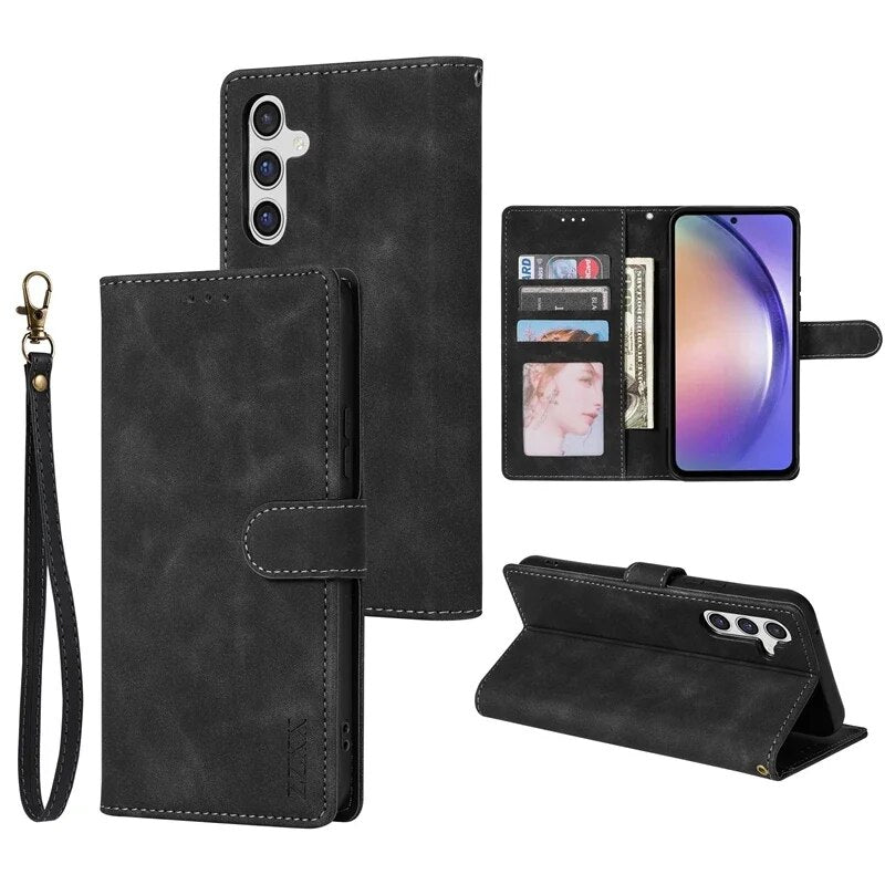 Galaxy S22/ S22 Plus/ S22 Ultra - Flip Card Slot Wallet Leather Case 47159741251926|47159741284694|47159741317462 online kaufen günstig bestellen