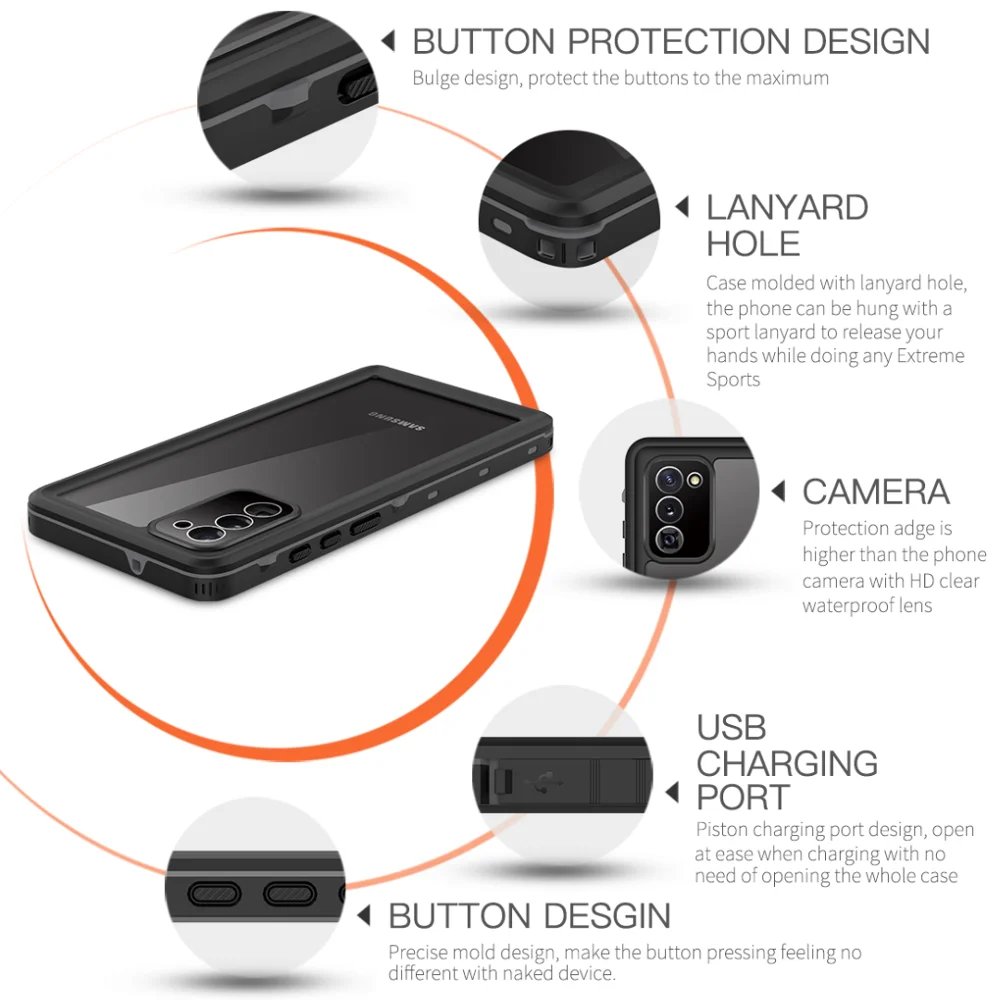 Galaxy S22/ S22 Plus/ S22 Ultra - IP68 Waterproof Case Outdoor Swimming Phone Cover online kaufen günstig bestellen