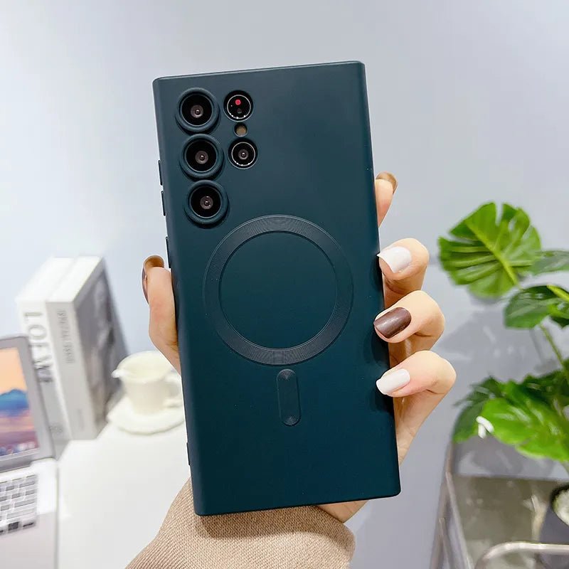 Galaxy S22/ S22 Plus/ S22 Ultra - Luxury Wireless Charging Soft Silicone Ultra Plus Matte Shockproof Cover Cases 47144297070934|47144297103702|47144297136470 online kaufen günstig bestellen