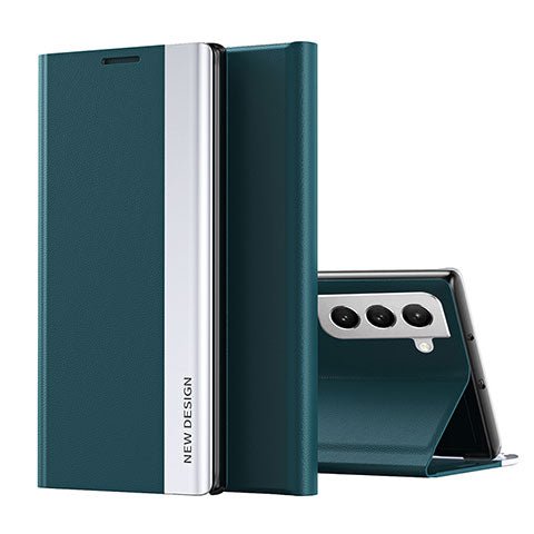 Galaxy S22/ S22 Plus/ S22 Ultra - Magnetisch Luxus Kunstleder Hülle Flip mit Display Abdeckung Handy Hülle online kaufen günstig bestellen