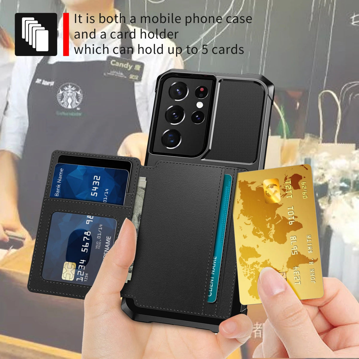 Galaxy S22/ S22 Plus/ S22 Ultra - Schutz Hülle mit Magnetischer PU Lederoptik Brieftasche und Kartenfach Handy Hülle online kaufen günstig bestellen