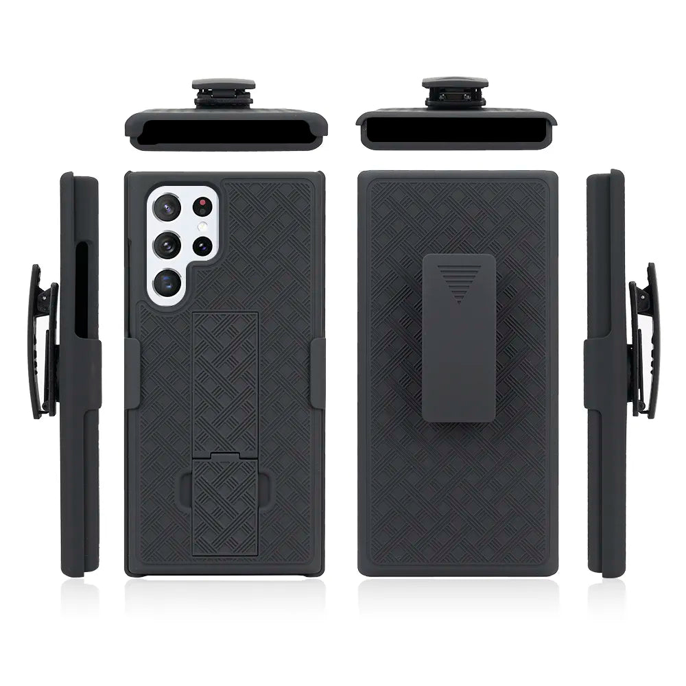 Galaxy S22/ S22 Ultra/ S22 Plus - 2 in 1 Armor Case with Waist Belt Clip 47150968242518|47150968275286|47150968308054 online kaufen günstig bestellen