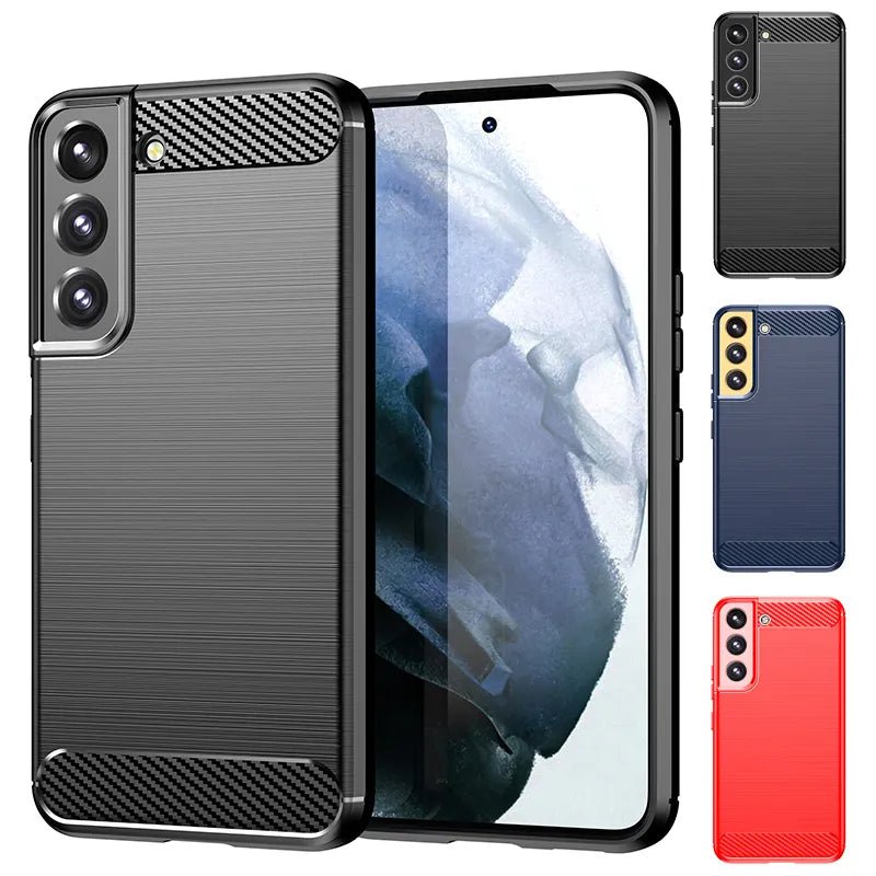 Galaxy S23/ S23 Plus/ S23 Ultra - Carbon Fiber TPU Weiche Handy Hülle online kaufen günstig bestellen