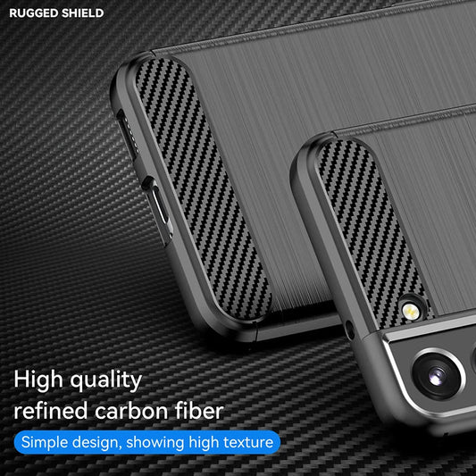 Galaxy S23/ S23 Plus/ S23 Ultra - Carbon Fiber TPU Weiche Handy Hülle online kaufen günstig bestellen