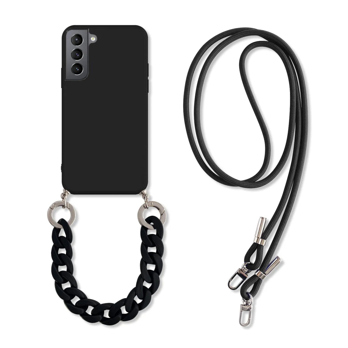 Galaxy S23/ S23 Plus/ S23 Ultra - Crossbody Hülle Lanyard Marmor Kette 47223297212758|47223297245526|47223297278294 online kaufen günstig bestellen