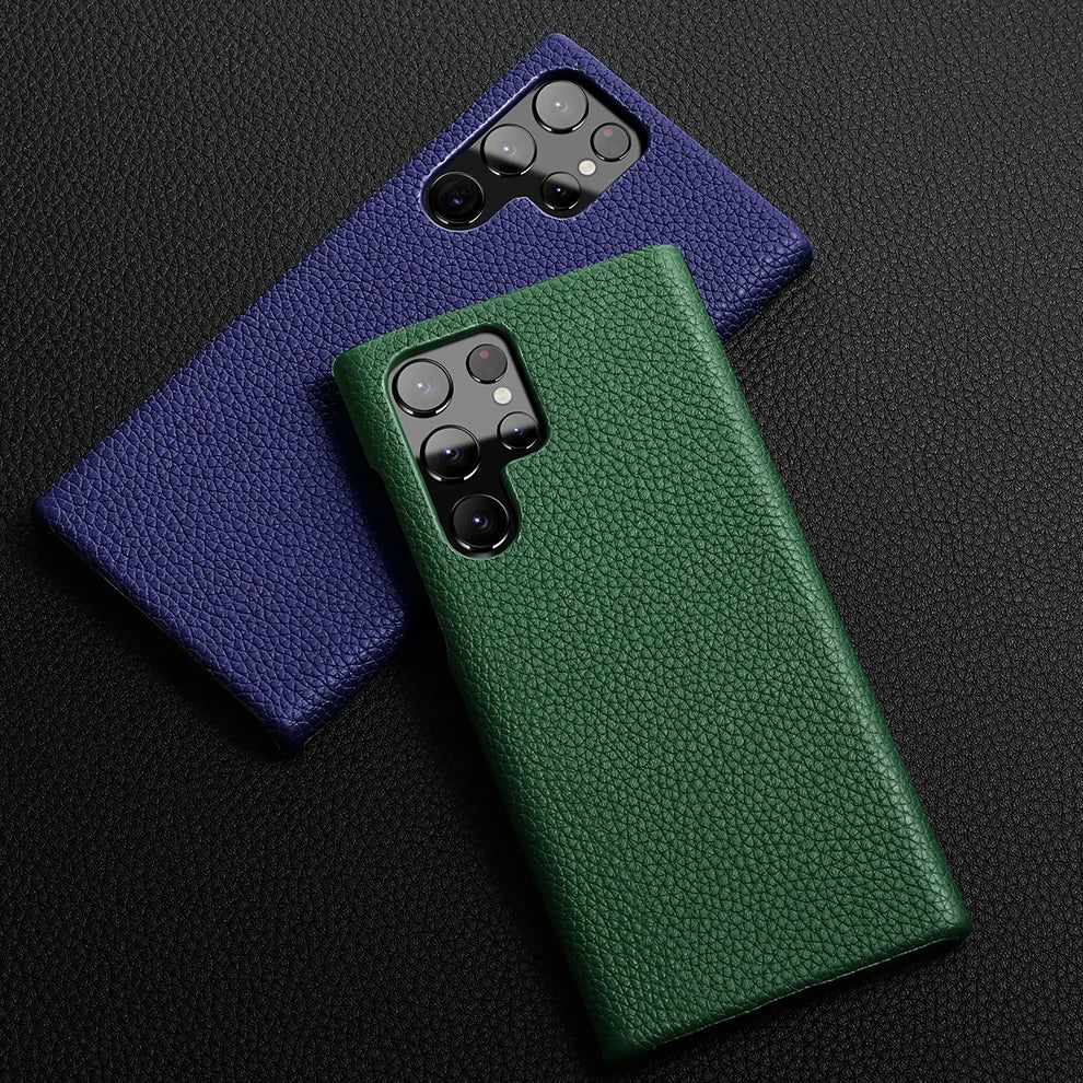 Galaxy S23/ S23 Plus/ S23 Ultra - Elegante Lederoptik Schutz Hülle Stoßfest Handy Hülle online kaufen günstig bestellen