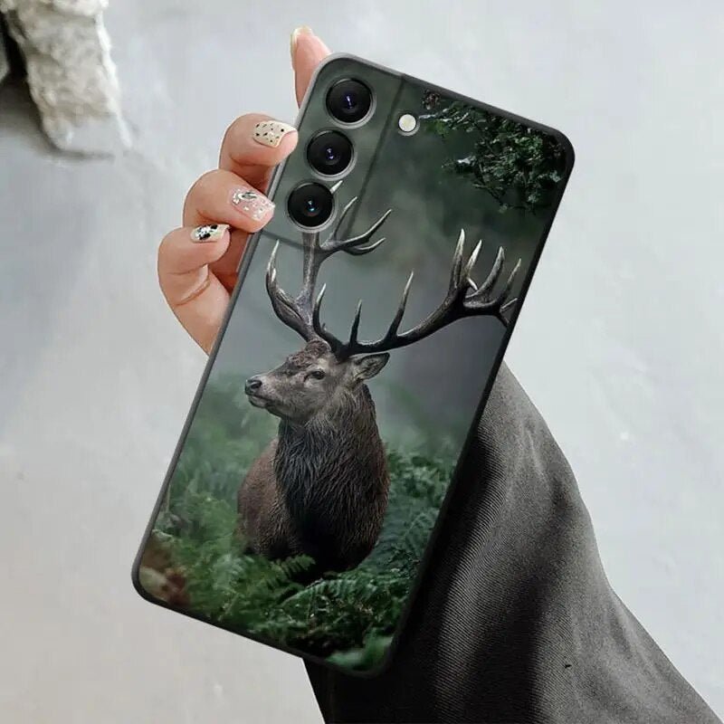 Galaxy S23/ S23 Plus/ S23 Ultra - Forest Animal Deer Hunting Camo Case Cover 47157290893654|47157290926422|47157290959190 online kaufen günstig bestellen