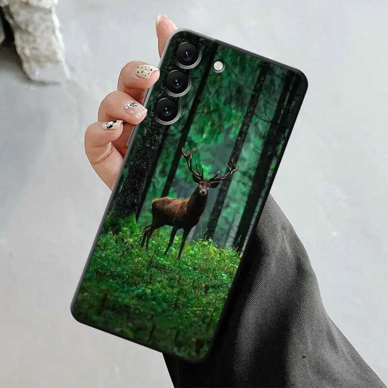 Galaxy S23/ S23 Plus/ S23 Ultra - Forest Animal Deer Hunting Camo Case Cover 47157291385174|47157291417942|47157291450710 online kaufen günstig bestellen