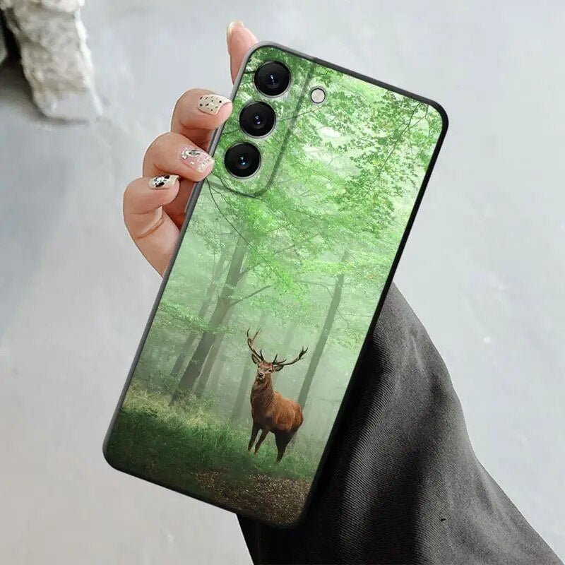 Galaxy S23/ S23 Plus/ S23 Ultra - Forest Animal Deer Hunting Camo Case Cover 47157290795350|47157290828118|47157290860886 online kaufen günstig bestellen