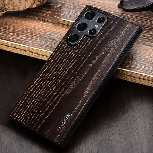 Galaxy S23/ S23 Plus/ S23 Ultra - Holzmuster, Metall - Kameraschutz, TPU - Kante, Harte Rückseite Wood Cover 47162745979222|47162746011990|47162746044758 online kaufen günstig bestellen