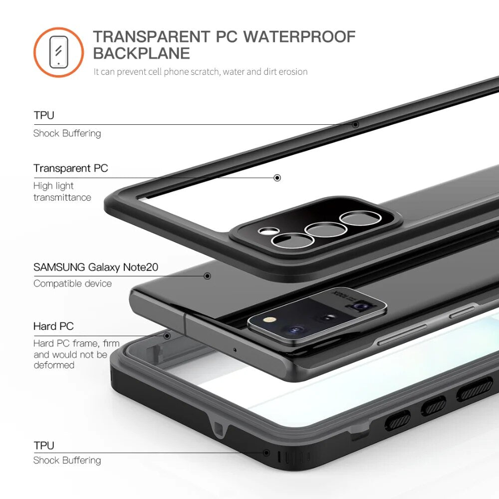 Galaxy S23/ S23 Plus/ S23 Ultra - IP68 Waterproof Case Outdoor Swimming Phone Cover Galaxy S23/ S23 Plus/ S23 Ultra - IP68 Waterproof Case Outdoor Swimming Phone Cover - Handy Held 24 online kaufen günstig bestellen