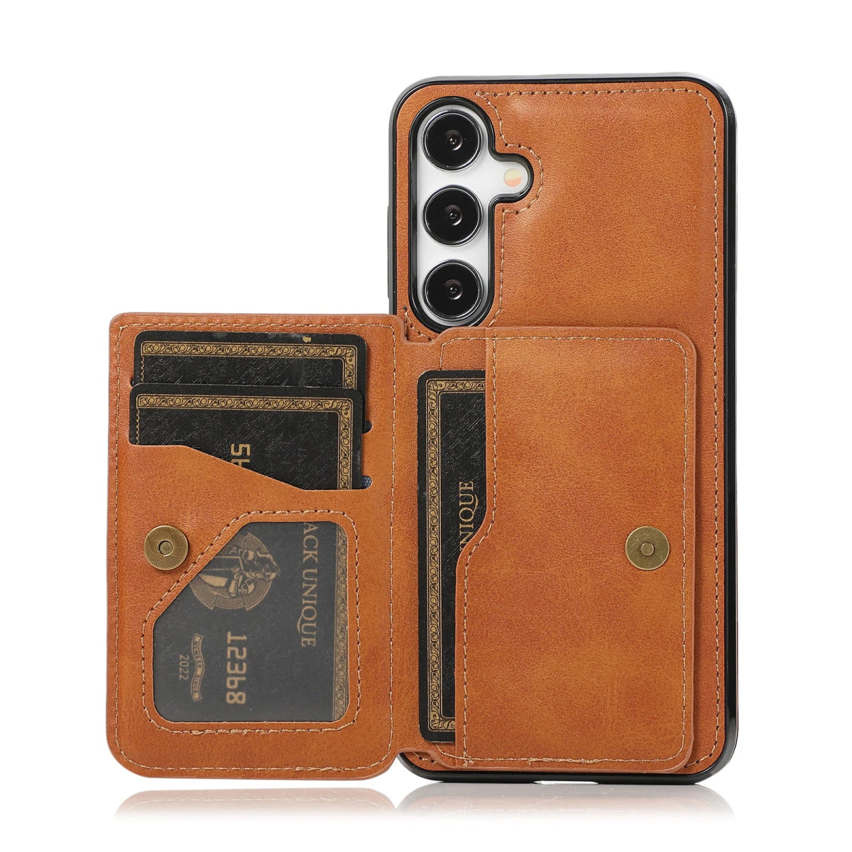 Galaxy S23/ S23 Plus/ S23 Ultra - Lederoptik Schutz Hülle mit Kartenfach, Magnetisches Portemonnaie Samsung Galaxy S23 Plus Ultra Schutz Hülle neu Trend Modern Günstig Bestellen Kaufen Leder Kartenfach Magsafe magnetisch cover case flip kaufen bestellen Handy Schutz Hülle online kaufen günstig bestellen