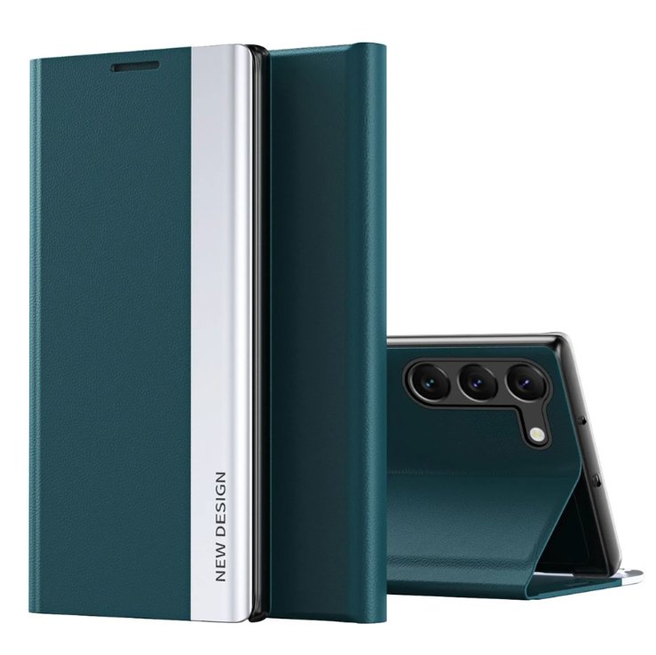 Galaxy S23/ S23 Plus/ S23 Ultra - Magnetisch Luxus Kunstleder Hülle Flip mit Display Abdeckung Handy Hülle online kaufen günstig bestellen